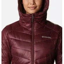 Damska kurtka zimowa ocieplana Columbia S Joy Peak Omni-Heat Infinity insulated bordowa
