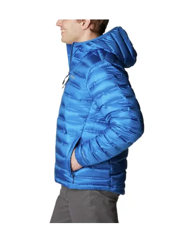 Columbia Pebble Peak Jacket M – Niebieska kurtka męska puchowa z innowacyjną izolacją