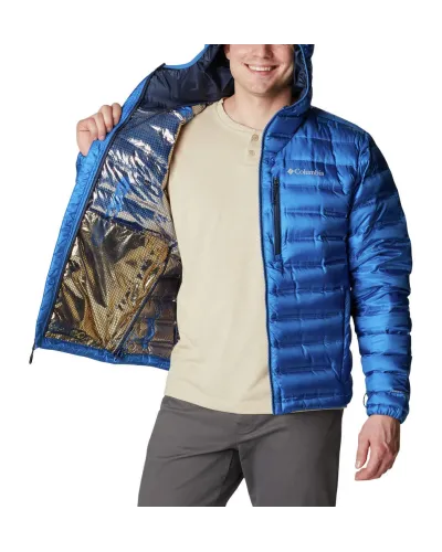 Columbia Pebble Peak Jacket M – Niebieska kurtka męska puchowa z innowacyjną izolacją