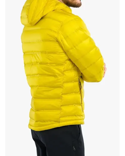 Męska kurtka Columbia Pebble Peak Down Hooded Jacket L – Żółta, puchowa, wodoodporna i ciepła