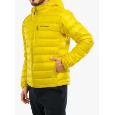 Kurtka męska Columbia Pebble Peak Down Hooded Jacket L – Żółta