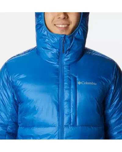 Kurtka męska Columbia Infiniti Summit Double Wall Down Jacket M – Niebieska / Błękitna – puchowa, wodoodporna kurtka z technologią Omni-Heat™ Infinity