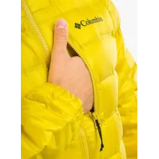 Kurtka męska Columbia Pebble Peak Down Hooded Jacket L – Żółta