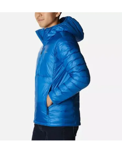 Kurtka męska Columbia Infiniti Summit Double Wall Down Jacket M – Niebieska / Błękitna – puchowa, wodoodporna kurtka z technologią Omni-Heat™ Infinity