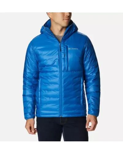 Kurtka męska Columbia Infiniti Summit Double Wall Down Jacket M – Niebieska / Błękitna – puchowa, wodoodporna kurtka z technologią Omni-Heat™ Infinity