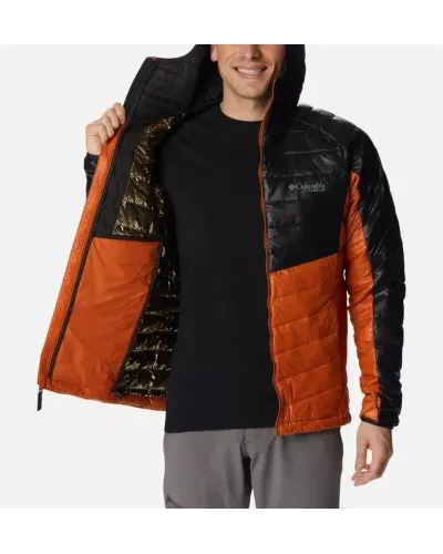Kurtka męska Columbia Platinum Peak Hooded Jacket pomarańczowo-czarna – wygoda, ciepło i funkcjonalność na każdy dzień