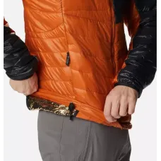 Kurtka męska Columbia Platinum Peak Hooded Jacket – pomarańczowo-czarna, rozmiar S