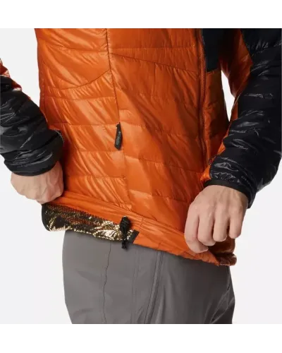 Kurtka męska Columbia Platinum Peak Hooded Jacket pomarańczowo-czarna – wygoda, ciepło i funkcjonalność na każdy dzień