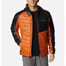 Kurtka męska Columbia Platinum Peak Hooded Jacket – pomarańczowo-czarna, rozmiar S