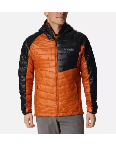 Kurtka męska Columbia Platinum Peak Hooded Jacket pomarańczowo-czarna – wygoda, ciepło i funkcjonalność na każdy dzień