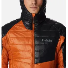 Kurtka męska Columbia Platinum Peak Hooded Jacket – pomarańczowo-czarna, rozmiar S