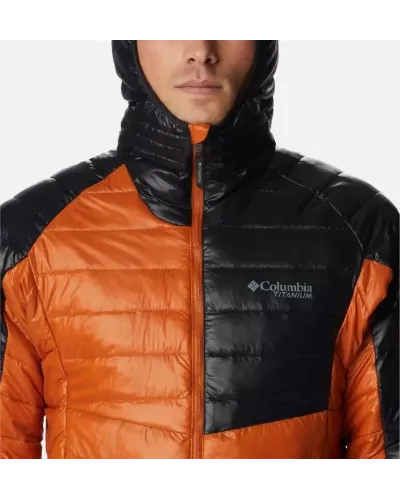 Kurtka męska Columbia Platinum Peak Hooded Jacket pomarańczowo-czarna – wygoda, ciepło i funkcjonalność na każdy dzień