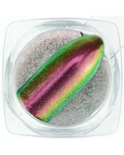 Lustrzany Pyłek do Zdobienia Paznokci Aurora Unicorn Rainbow #05 Biały – Perfekcyjny Efekt Lustrzanej Tafli na Twoich Paznokciach!